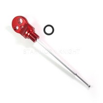 베스파 호환 파츠 부품 오토바이 CNC 알루미늄 엔진 오일 딥 스틱 게이지 레벨 VESPA 프리마베라 스프린트 125 150 액세서리, 3.Red