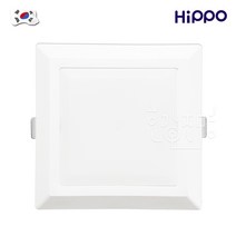 히포 국산 4인치 LED 사각 매입등 다운라이트 10W, 1385.주광색(흰색빛), 히포4인치매입등10W(사각)