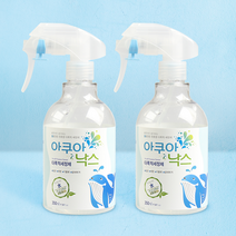 아쿠아낙스 350ml 다목적 세정제 (살균 탈취 세정) 시계세척제 전해수 알칼리이온수, 2개