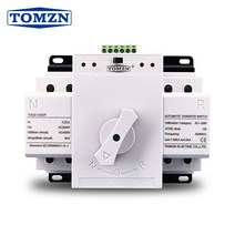 대문자동개폐기 이중 전원 자동 전환 스위치 TOMZN TOQ3 2P/125 PV 도시 전력 발전기 ATS 2P 125A 230V MCB 타입