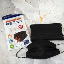 바른마스크 대형 10입 검정(교환 환불불가), 단품