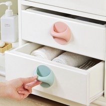 붙이는 접착식 파스텔 손잡이 유리문 미닫이문 서랍 창문 화장실 4color, 블루