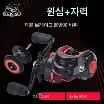 카말론 물방울 바퀴 자석 원심 이중 브레이크 건 손잡이 원투 투척 아륜 방폭 릴 어륜, Audi더블브레이크왼손