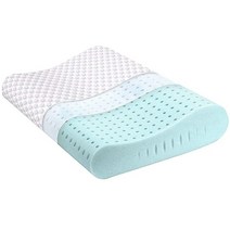 Opoiar 메모리 폼 베개 측면 수면 통증 완화를 위한 목 중간 강도의 템퍼페딕 똑바로 엎드려 자는 사람용 Sutera 세탁 가능한 커버 표준 사이즈 [미국 직배송], White-8