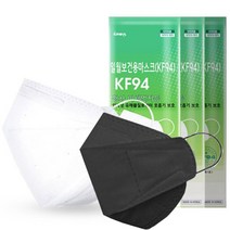 일월 보건용 마스크 KF94 50매 화이트 or 블랙 택1, 일월kf94 화이트50매