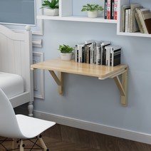 벽걸이 접이식 식탁 탁자 테이블 책상 주방 거실 벽부착, 80x50