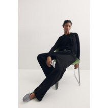 H&M 파인 니트 가디건 블랙 0579541001