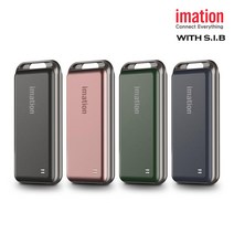 이메이션 포터블 휴대용 외장하드 SSD i9 저장장치 (500GB/1TB/2TB), 로즈 골드, 2TB