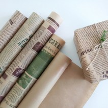 [바보사랑] 롤 왁스페이퍼(5style), 종류:영자타이포(브라운)