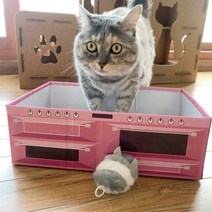 GUC558815닥터심 고양이 스크래쳐박스 식빵박스 스크래쳐세트, 단품