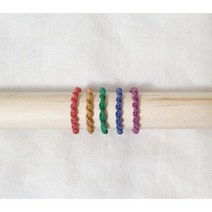 마크라메 매듭 반지 만들기 DIY 키트 집에서 할수있는 취미, 그린