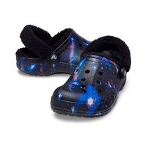 크록스 성인 남녀공용 바야 라인드 FUZZ STRAPGRAPHICCG BKM