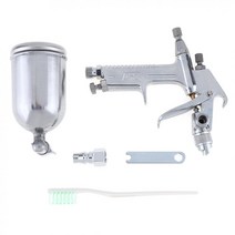 전동 페인트 스프레이건 페인터건 미니 F2 공압 페인트 스프레이 건 05mm 노즐 및 조절 분무 모양 가죽벽화, 한개옵션0