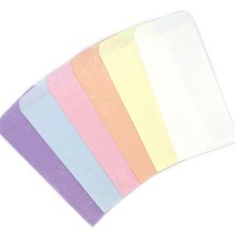 마음담아 한지 봉투 B 6종 3세트, 6가지 색상 (72p)