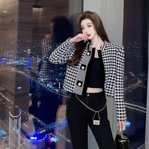 질좋은 트위드 코트 우영우 짧은 88 패션 여자 루즈핏 노카라 자켓 명품스타일
