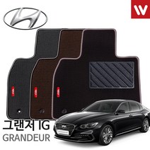 현대 그랜저 IG 16-19년 매쉬3D쿠션카매트 전좌석 확장형, 그레이
