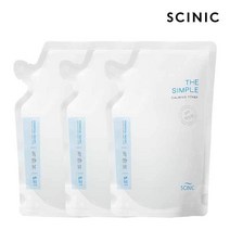 [싸이닉] 더 심플 카밍 토너 300ml 리필팩 3개, 선택:((C02T0000008423))
