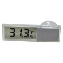 Car Thermometer LCD Digital Clock / Temperature Monitor with Sucker, 02 A