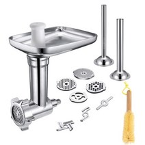 고기다지기 KitchenAid 스탠드 믹서 고기 분쇄기 첨부 파일에 대한 1 Set 금속 식품 파일 포함