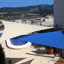 21세기트랜드 릴렉스 라이프 타프, 라인A PU방수(블루)-삼각 3X4X5M, 1개