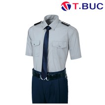 사계절 경비복 상의 반팔 경비복-01 그레이 M~4XL 셔츠 경비 복 카라 봄 여름 빅사이즈 티뷰크