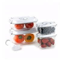 PrepSealer 식품 절약 BPA 프리 트라이탄 진공 용기 5피스 (0.5L 0.8L 1.2L 2L 펌프), 5pieces ( 0.5L, 0.8L, 1.2L, 2L