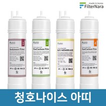 [KT알파쇼핑]청호나이스 아띠 피팅형 1년 세트 정수기 프리미엄 필터 호환, 모델명/품번:1년세트 (4+2+1+1-8개)