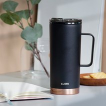 베스트데코 EJIRY 블랭 손잡이 머그컵 텀블러, 에지리텀블러600_매트블랙
