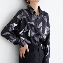 넷투넷코리아 여성 루즈핏 빈티지 캐주얼 데일리 셔츠 남방
