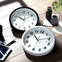 HC 국산 모던 무소음벽시계 인테리어 벽걸이시계 30CM, 화이트A형