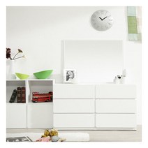 [아르스노바] 시스템 화장대서랍장(화이트/거울포함), 상세 설명 참조