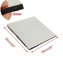자동차 두꺼운 알루미늄 섬유 머플러 코튼 자동차 펜더 매트 데드 너 방음 열 소음기 5mm 두께, 01 50x50cm