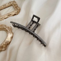 레이스룸 국내제작 롱 메탈 13cm 고급 헤어 왕 집게 핀+실리콘논슬립, 국내제작_블랙(유광)+실리콘논슬립