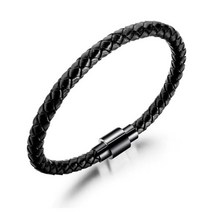 남자 레이어드 팔찌 시계 이중 고급 선물 결합 버클 프리사이즈 가죽 맨즈 한줄 모던 끈