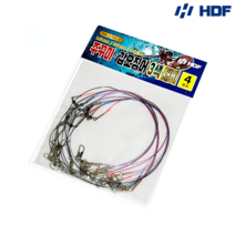 HDF 삼색 가지 채비 4개입 쭈꾸미 갑오징어 가지줄 쭈갑채비, 4개