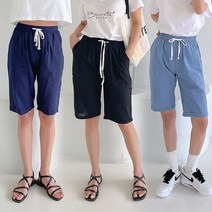 주디앤 여성 디나 밴딩 5부 바지 2P
