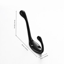 복싱글러브건조기 SARIHOSY 의류 랙 장착 벽 후크 블랙 코트 랙 수건 홀더 주방 욕실 액세서리 로브 행거 후크, 2.804-3pcs hooks