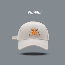 NuiNui 대두볼캡 여름 썬캡 야구 모자 남녀 모두 착용할 수 있다 트랜드 3D곰돌이 패턴 멀티컬러 가능