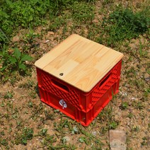 우디캠프 우유박스 우드상판 캠핑테이블, 우드상판내츄럴(T40-1), 1개