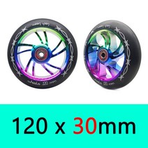 100mm 110mm 120mm 교체 푸시/킥/스턴트 스쿠터 바퀴 베어링 및 부싱 부품 액세서리 2 개/대, 16 120mm model7