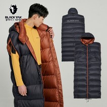 블랙야크 캠핑조끼 M겟썸레스트500 차박 헤비 다운 베스트 침낭 자켓, M, 1개