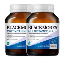 뉴질랜드 블랙모어스 Blackmores Multi For 50+ 50세이상 멀티비타민 서스테인드 릴렉스 60정, 2팩
