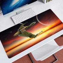 무선충전마우스패드 레이저 공상 과학 스타 트렉 마우스 패드 게임 컴퓨터 게이머 90x40 데스크 매트 키보드 Xxl 스피드 카펫, [06] 400x900x2mm, [14] royal blue