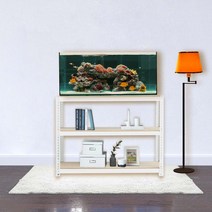 수조받침대 어항선반 축양장 3단 800 x 400 x 750, 화이트