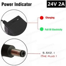 완속홈충전기48V 2A 배터리 충전기에 대 한 TANGSPOWER 126W 54.6V 2A 충전기 48V 13S Li 전자 자전거 배터, DC 5.5x2.1_AU