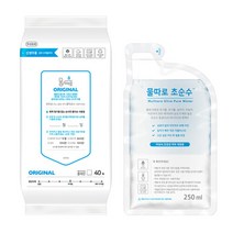 물따로 무방부제 물티슈 오리지날-고급형 리필형 (40매/12set), 물따로 물티슈 오리지날 리필형 (40매/12set)