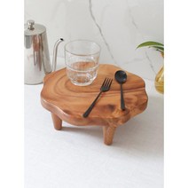 사찰 다과상 찻상 종가집 연꽃 차탁 연꽃모양 원목 홈파티 과일 케잌 쿠키 서버테이블, 미니