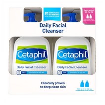 Cetaphil Gentle Daily Facial Cleanser 세타필 젠들 데일리 페이셜 클렌져 (20oz)591ml 2개, 1개