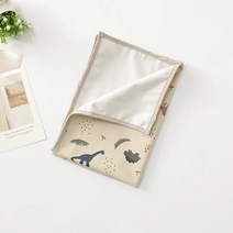 기저귀 교환대 갈이대 재사용 가능한 아기 기저귀 교환 매트 커버 방수 접이식 신생아 시트 매트리스 휴, 03 Dinosaur (35x50cm)