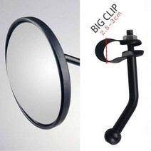 반사경 실내 도로 반사경 사각 지대 거울 조절 가능 스쿨버스 옆면 볼록 광각 대형 원형 시야 뷰 Aux, Big clip